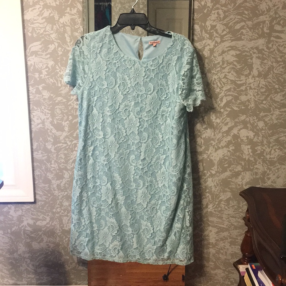 Juicy Couture Floral Lace Shift Dress